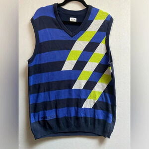 Adidas graphic knit sweater vest Sz  L